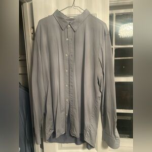 Rhone Shirt Mens XXL Blue Stripe Commuter Performance Stretch Casual